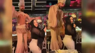İzmir'de bir eğlence mekanında çekilen ve sosyal medyada infial yaratan