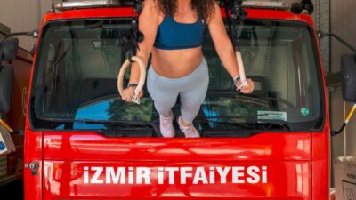 İzmir Büyükşehir Belediyesi İtfaiye Dairesi Başkanlığı’nda görevli itfaiye çavuşu Bahar