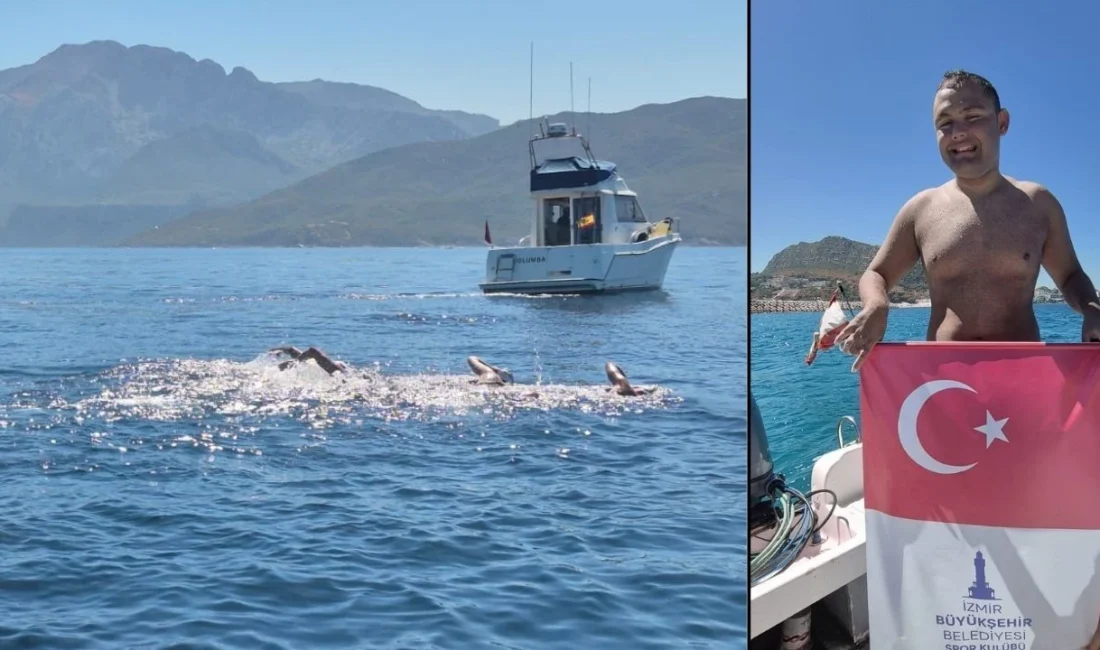 İzmir Büyükşehir Belediyesi Spor Kulübü ultra maraton yüzücüsü Tuna Tunca,