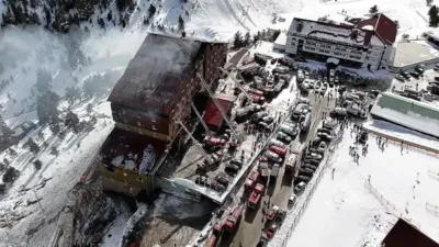 Bolu’nun Kartalkaya Kayak Merkezi’nde 78 kişinin yaşamını yitirdiği, 133 kişinin