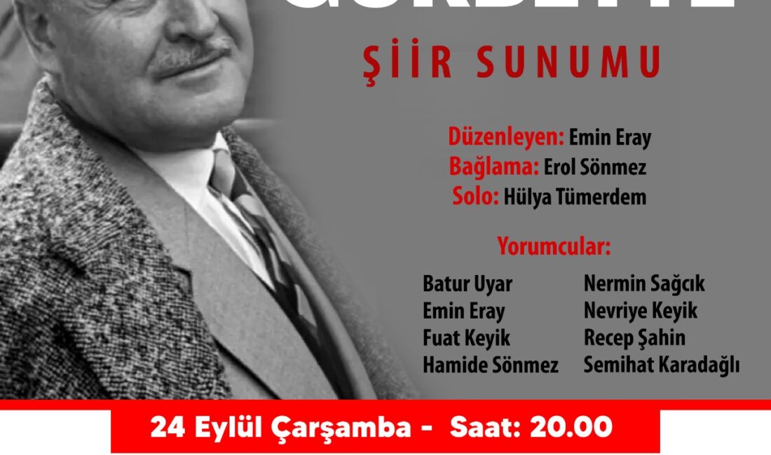 Buca Belediyesi’nin ev sahipliğinde gerçekleşecek “Nâzım Gurbette” etkinliğinde, usta şairin