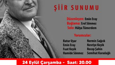 Buca Belediyesi’nin ev sahipliğinde gerçekleşecek “Nâzım Gurbette” etkinliğinde, usta şairin