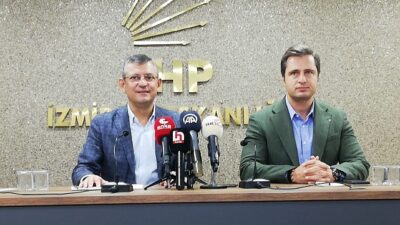 CHP lideri Özgür Özel ve Parti Sözcüsü Deniz Yücel, Ankara