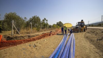 İZSU, Çayırlı Mahallesi’nde 4,5 kilometrelik içme suyu hattını yeniliyor. Yıl