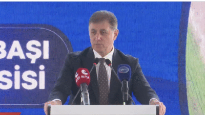 İzmir Büyükşehir Belediye Başkanı Cemil Tugay, Torbalı’daki arıtma tesisi açılışında