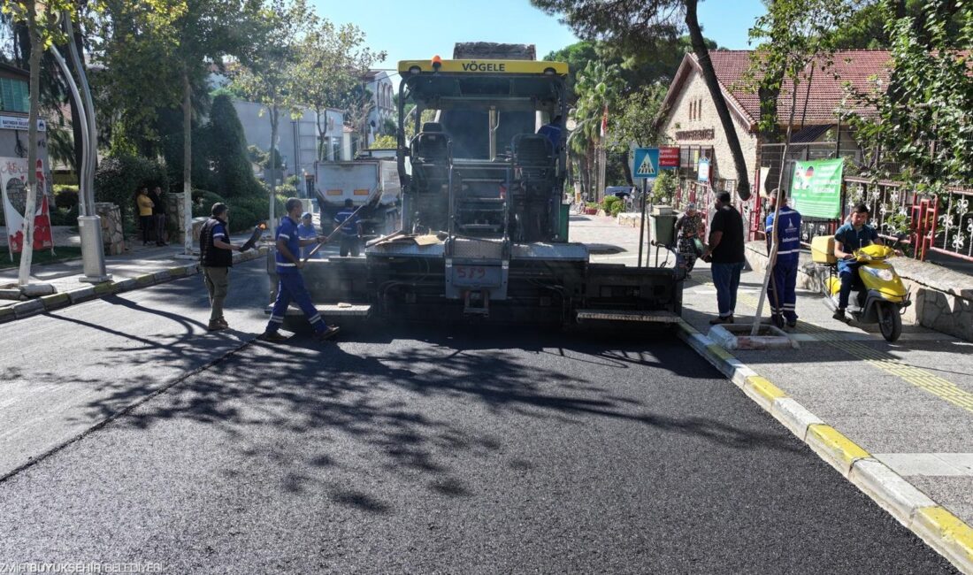 İzmir Büyükşehir Belediyesi, Başkan Dr. Cemil Tugay’ın başlattığı asfalt seferberliğiyle