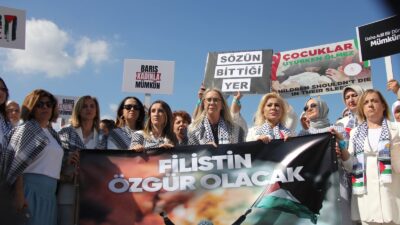 İsrail’in Gazze’ye yönelik saldırılarına karşı AK Parti İzmir İl Kadın