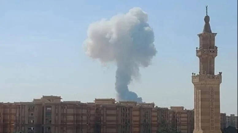 Kahire’de büyük bir patlama yaşandı. Görgü tanıkları, patlamanın bir askeri