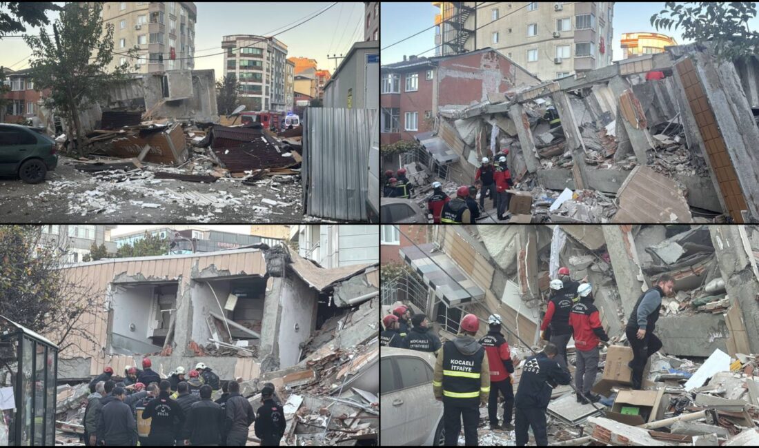 Gebze’de 6 katlı bina çöktü: 2 çocuk öldü Kocaeli’nin Gebze ilçesi Mevlana Mahallesi Issıkgöl Caddesi’nde 6 katlı bir