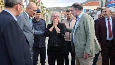 AK Parti İzmir İl Başkanı Bilal Saygılı, sel felaketinin yaşandığı