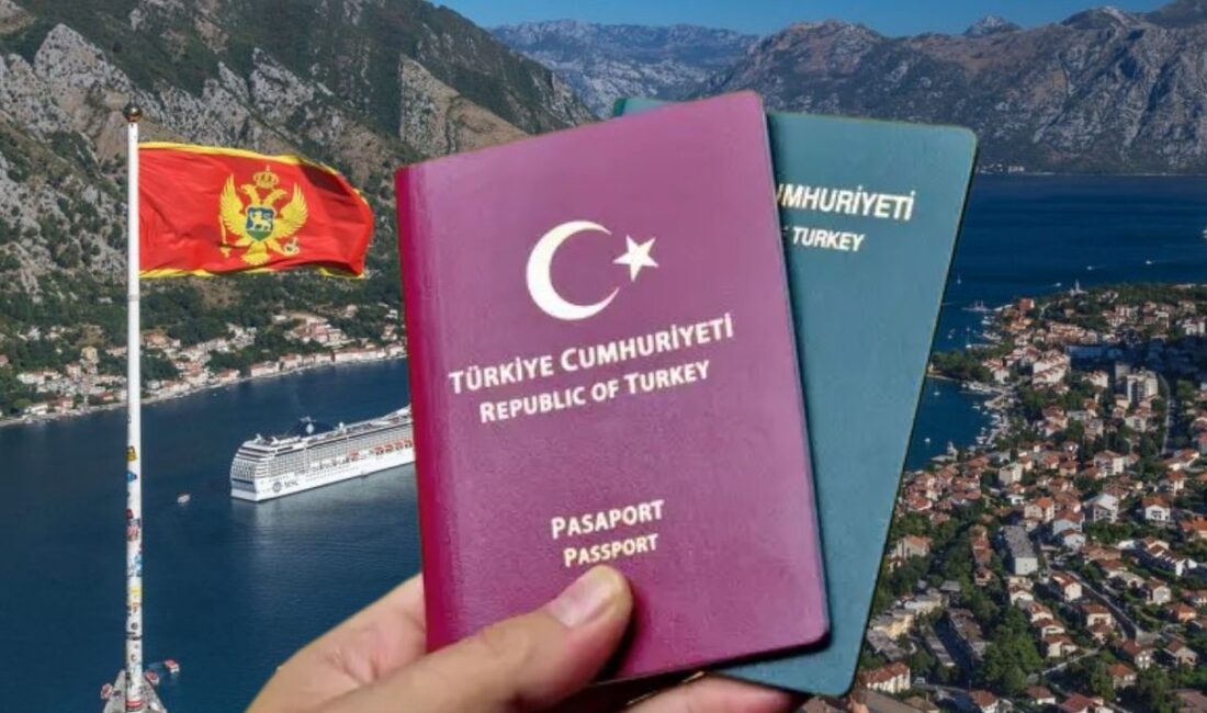 30 Ekim 2025 itibarıyla bordo pasaportlu Türk vatandaşları Karadağ’a vizesiz