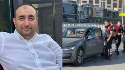 Şişli Büyükdere Caddesi’nde aracında uzun namlulu silahlara hedef olan MHP’li