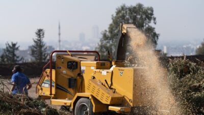 İzmir büyükşehir belediyesi, park ve bahçelerden toplanan yeşil atıkları kompost