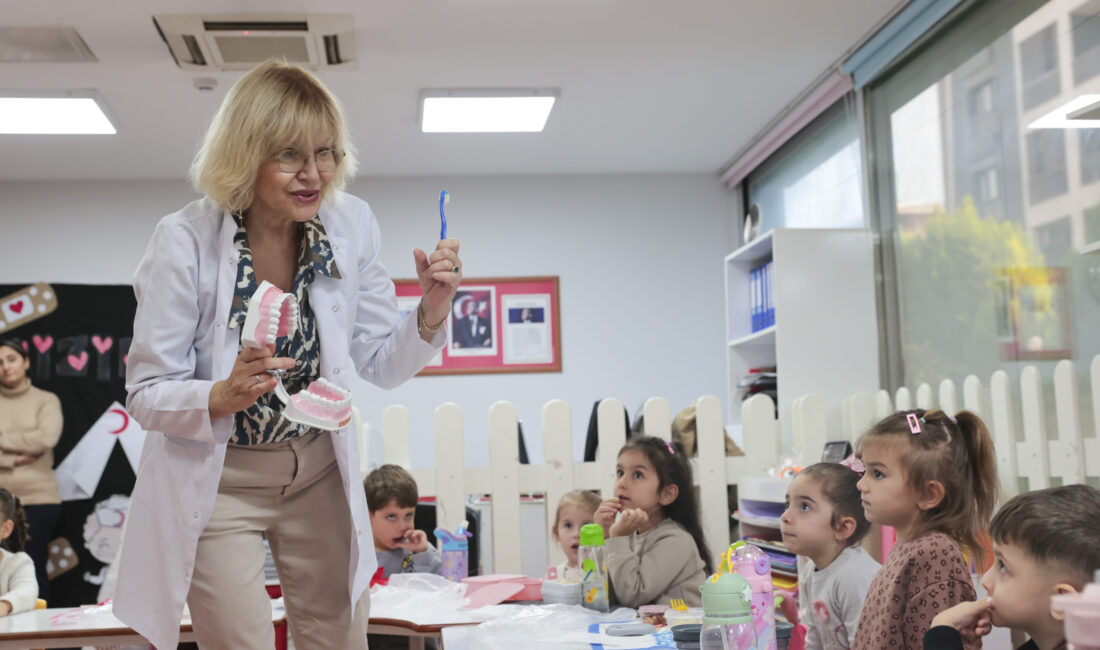 Buca Belediyesi, 4-6 yaş grubu çocuklara diş fırçalama ve ağız