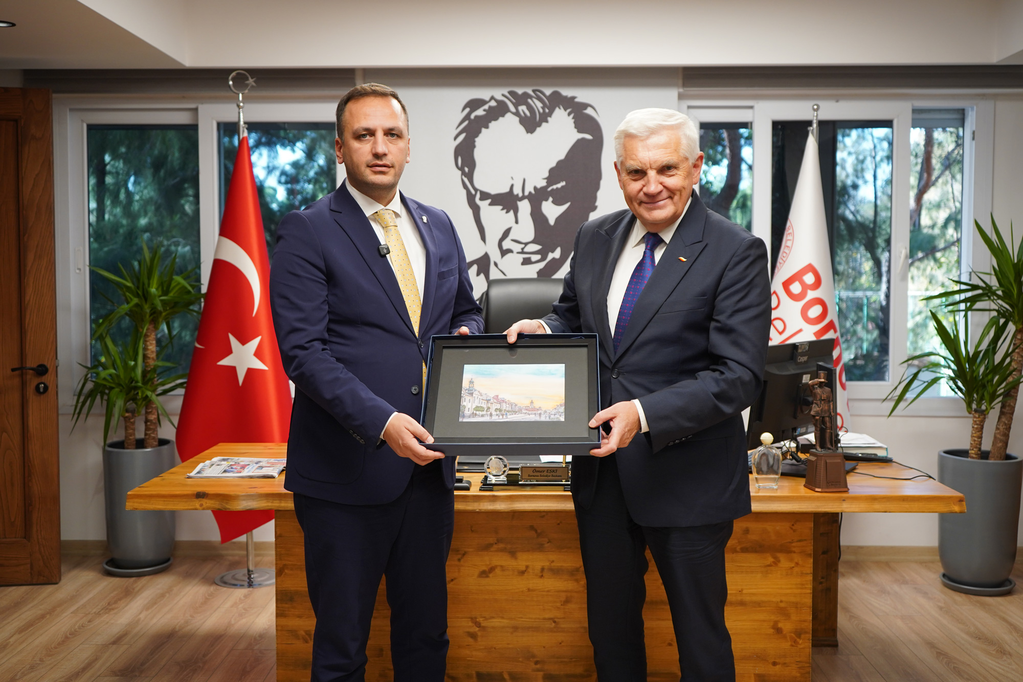 Bornova Belediyesi, kardeş şehir Białystok’tan gelen heyeti ağırladı. Ziyarette iki