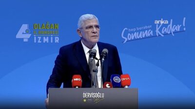 İYİ Parti Genel Başkanı Müsavat Dervişoğlu, partisinin İzmir Kongresi'nde konuştu.