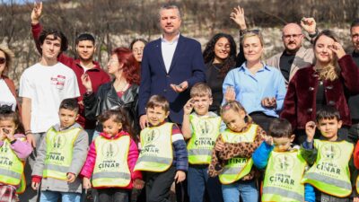 Buca’da geçtiğimiz yaz çıkan orman yangınlarında zarar gören alanlar, ilçedeki