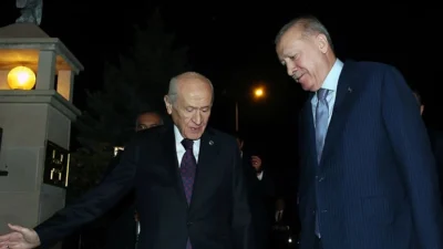 Cumhurbaşkanı Erdoğan ile MHP lideri Bahçeli, Ankara’da bir araya geldi.