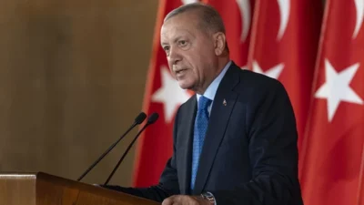 Atatürk Kültür, Dil ve Tarih Yüksek Kurumu'ndaki anma töreninde konuşan