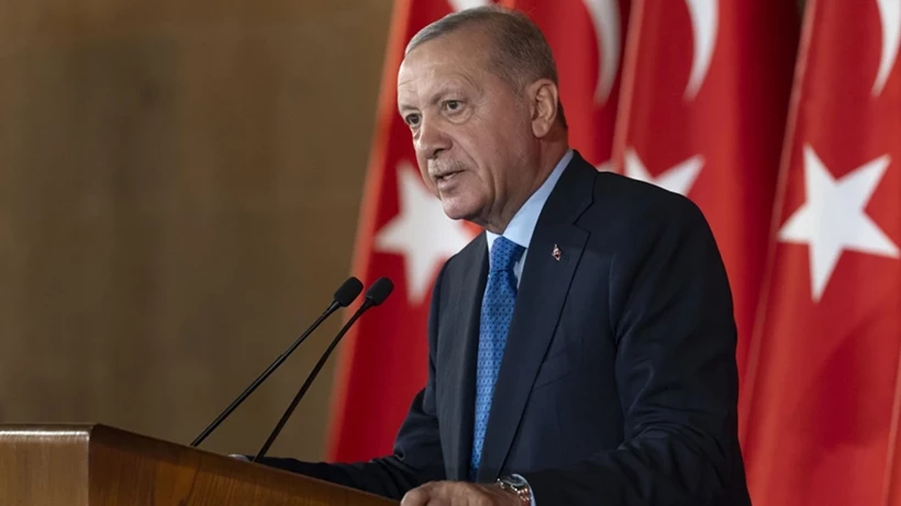 Atatürk Kültür, Dil ve Tarih Yüksek Kurumu'ndaki anma töreninde konuşan