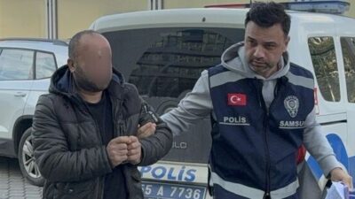 Afyonkarahisar’da bir kişinin dört çocuğunu kemerle darbettiği anları kayda aldığı