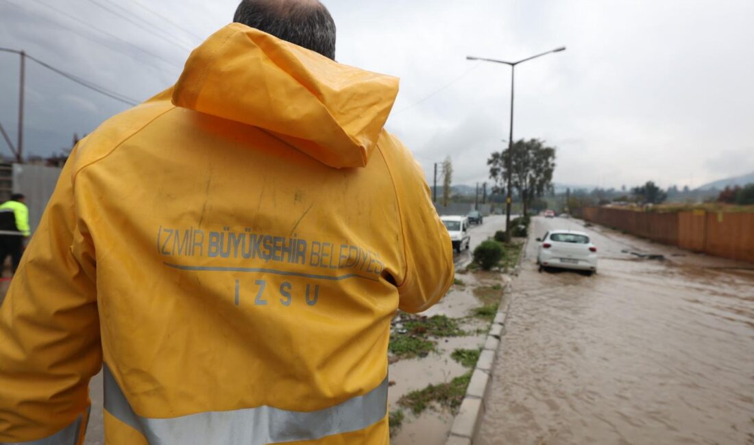 Karaburun, Foça, Çeşme ve Dikili’de etkili olan kuvvetli yağış sonrası