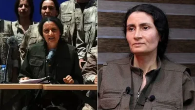 Terör örgütü mensuplarının silah bırakma töreninde kamera karşısına geçen KCK