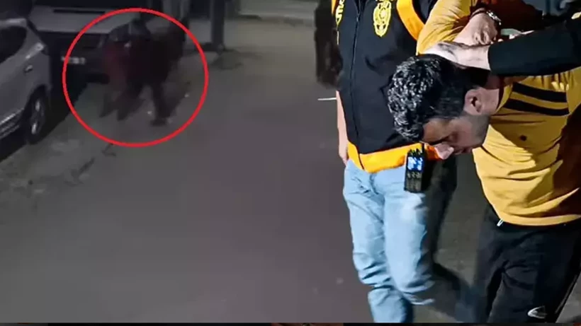 Adana’da 8 yaşındaki kızını sokak ortasında feci şekilde darp eden