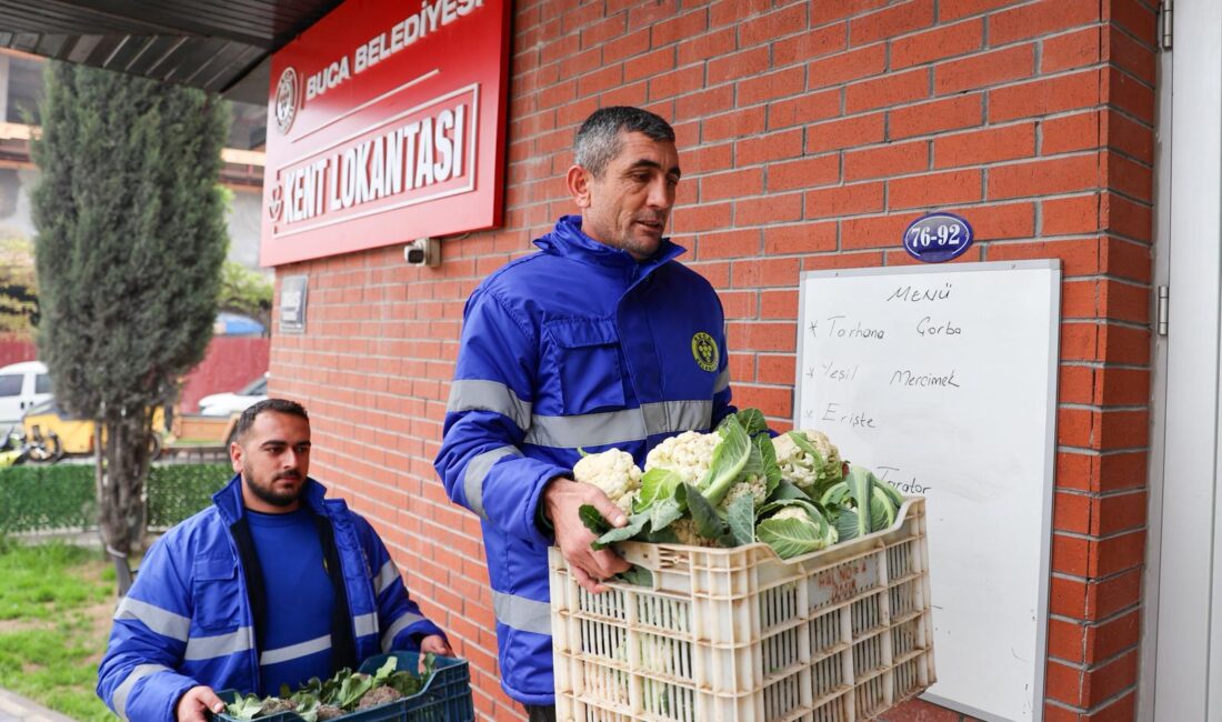 Buca Belediyesi, kendine ait tarım arazilerinde yetiştirdiği mevsim sebzelerini Kent