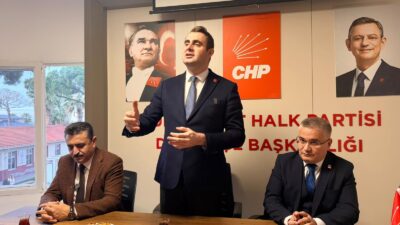 Cumhuriyet Halk Partisi İzmir İl Başkanı Çağatay Güç, yoğun saha