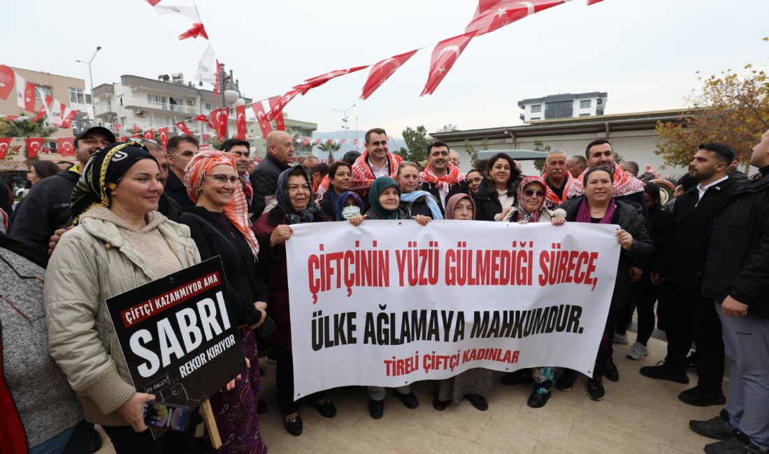 Cumhuriyet Halk Partisi Menderes İlçe Başkanlığı, Gümüldür Pazaryeri’nde mandalina üreticisinin