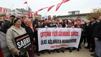 Cumhuriyet Halk Partisi Menderes İlçe Başkanlığı, Gümüldür Pazaryeri’nde mandalina üreticisinin
