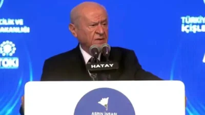 MHP Genel Başkanı Devlet Bahçeli, Hatay’da düzenlenen afet konutları teslim