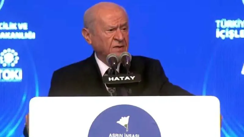 MHP Genel Başkanı Devlet Bahçeli, Hatay’da düzenlenen afet konutları teslim