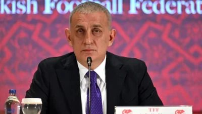 TFF Başkanı İbrahim Hacıosmanoğlu, Galatasaray - Samsunspor maçının ardından ilk