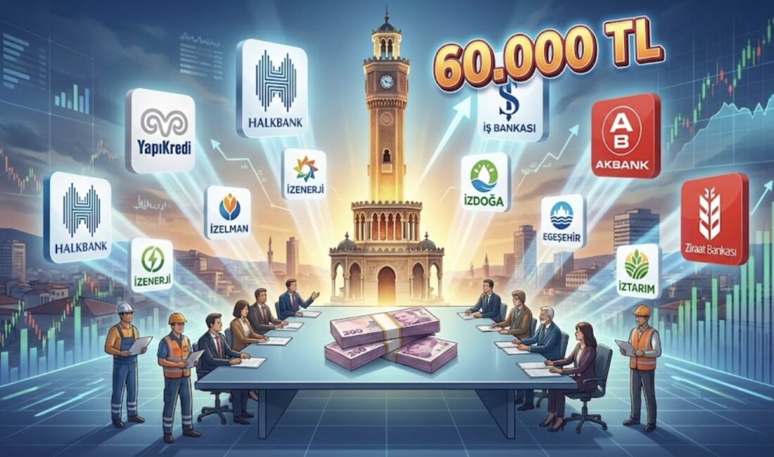 İzmir Büyükşehir Belediyesi iştiraklerinde çalışan binlerce işçi için yapılan banka