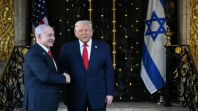 ABD Başkanı Donald Trump, İsrail Başbakanı Binyamin Netanyahu ile Florida’daki