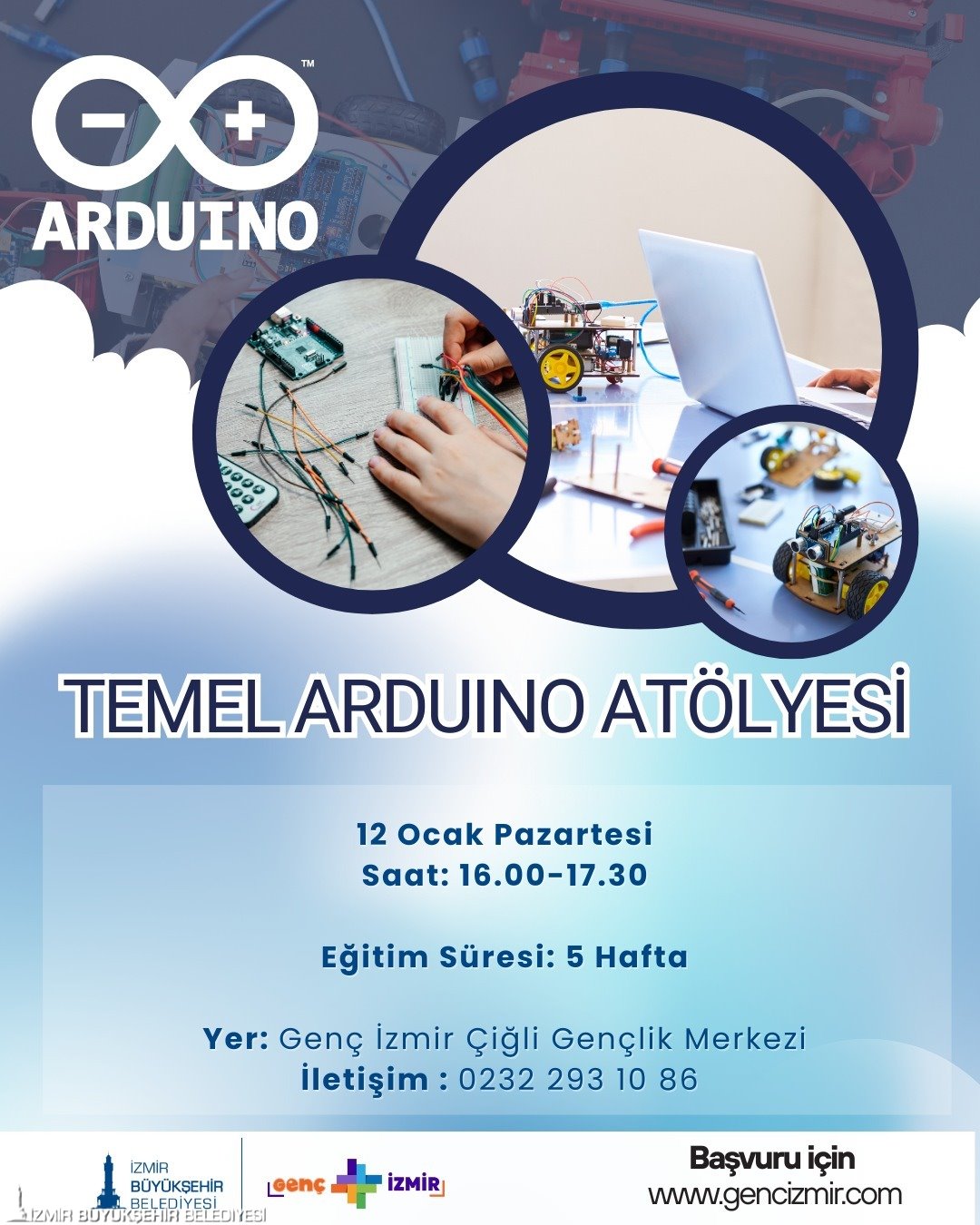 Gençler için ücretsiz Arduino atölyesi 1 Gençler için ücretsiz Arduino atölyesi