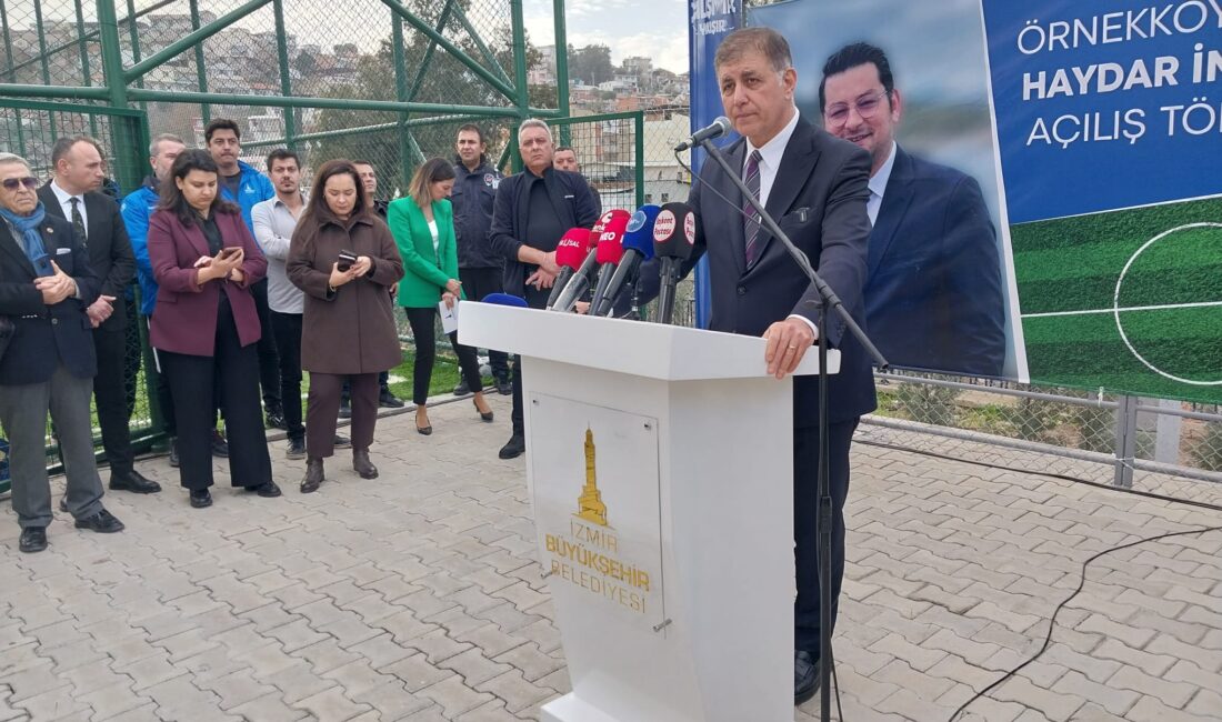İzmir Büyükşehir Belediye Başkanı Dr. Cemil Tugay, Karşıyaka Örnekköy’de yapımı
