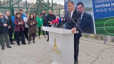 İzmir Büyükşehir Belediye Başkanı Dr. Cemil Tugay, Karşıyaka Örnekköy’de yapımı