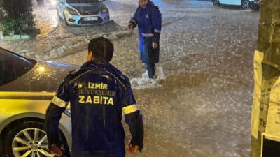 Gece boyunca metrekareye Buca'da 80 kg, Konak'ta ise 63 kg