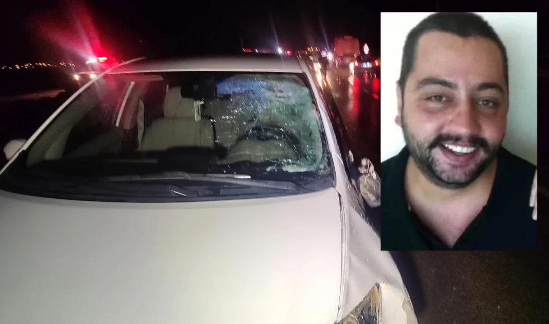 İzmir Ödemiş’te akşam saatlerinde meydana gelen kazada, yolun karşısına geçmeye