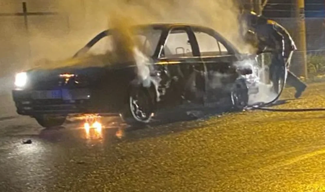 Manisa’nın Kırkağaç ilçesinde gece yarısı meydana gelen olayda, seyir halindeki