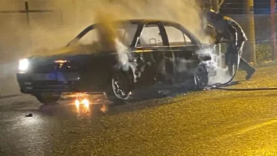 Manisa’nın Kırkağaç ilçesinde gece yarısı meydana gelen olayda, seyir halindeki