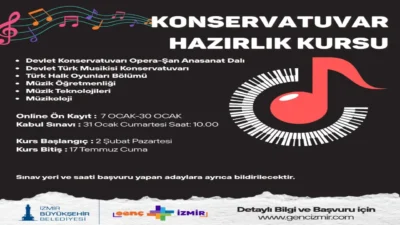 İzmir Büyükşehir Belediyesi, sanat alanında profesyonel eğitim hedefleyen gençler için