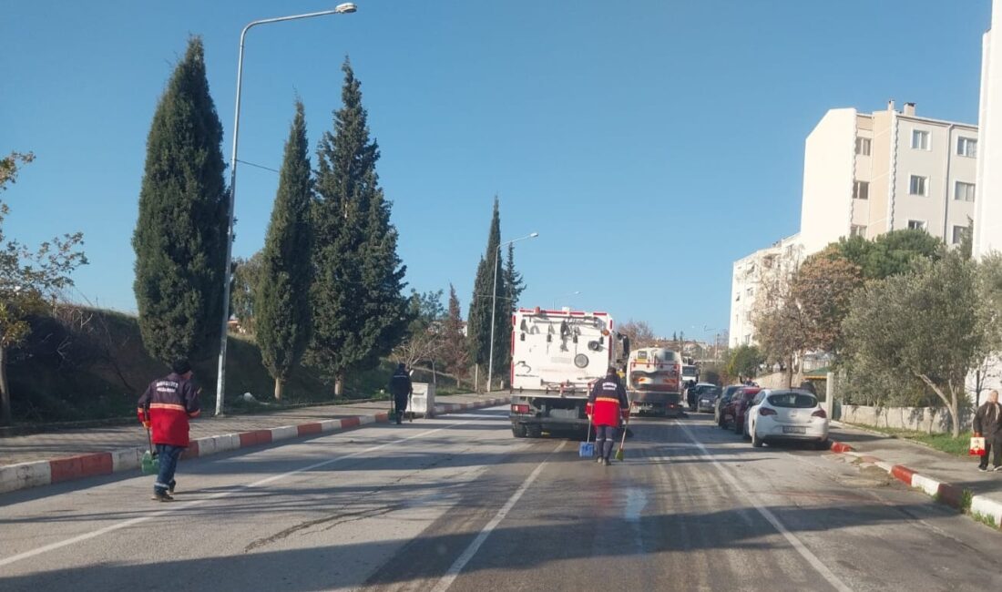 Menderes'te yılın ilk günü dur durak yoktu! Belediye ekipleri İzmir