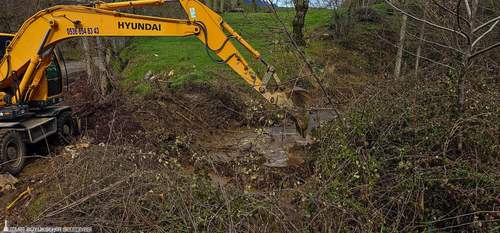 İzmir kırsalında yağış müdahalesi; ekipler teyakkuzda: Cuma o saate kadar dikkat