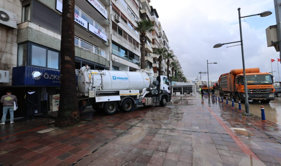 İzmir’de dün gece başlayan ve bu sabah saatlerine kadar etkili