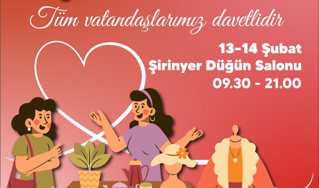 Buca Belediyesi’nin 14 Şubat için hazırladığı bu anlamlı pazar, hem