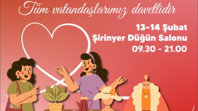 Buca Belediyesi’nin 14 Şubat için hazırladığı bu anlamlı pazar, hem